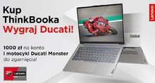 Kup Lenovo ThinkBook i zdobądź motocykl Ducati Monster