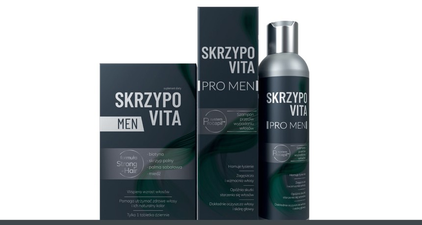 Nasz test produktów przeciw wypadaniu włosów: Skrzypovita PRO MEN – szampon i Skrzypovita MEN – suplement diety