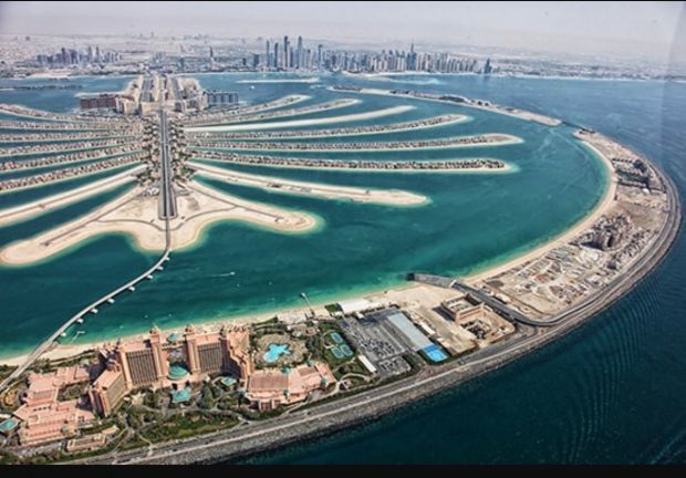 Jumeirah wyspa palma w Dubaju