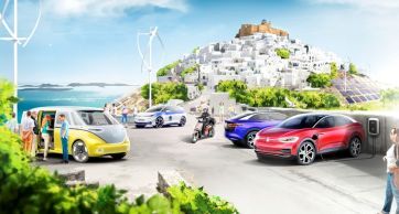 Grupa VW podłącza wtyczkę do greckiej wyspy. Będą na niej same „elektryki”