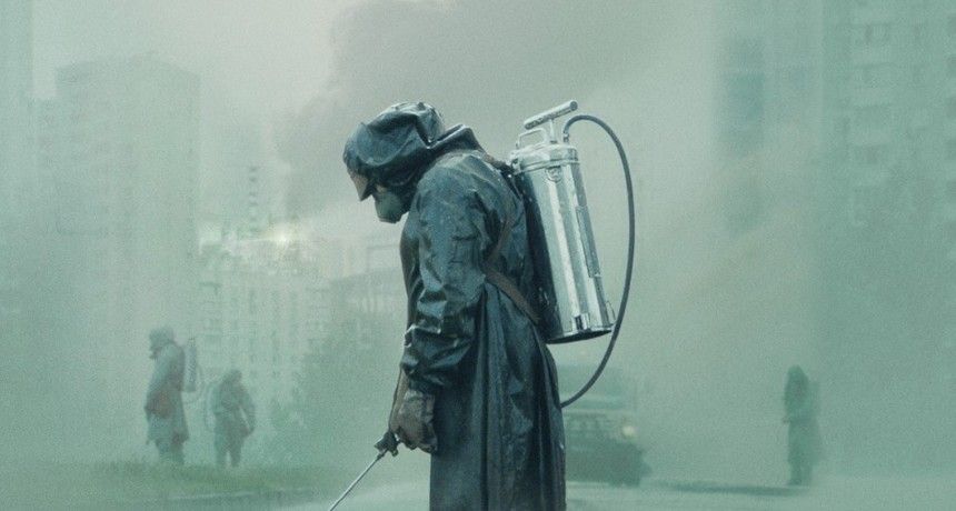 Grafika promująca serial „Czarnobyl” od HBO