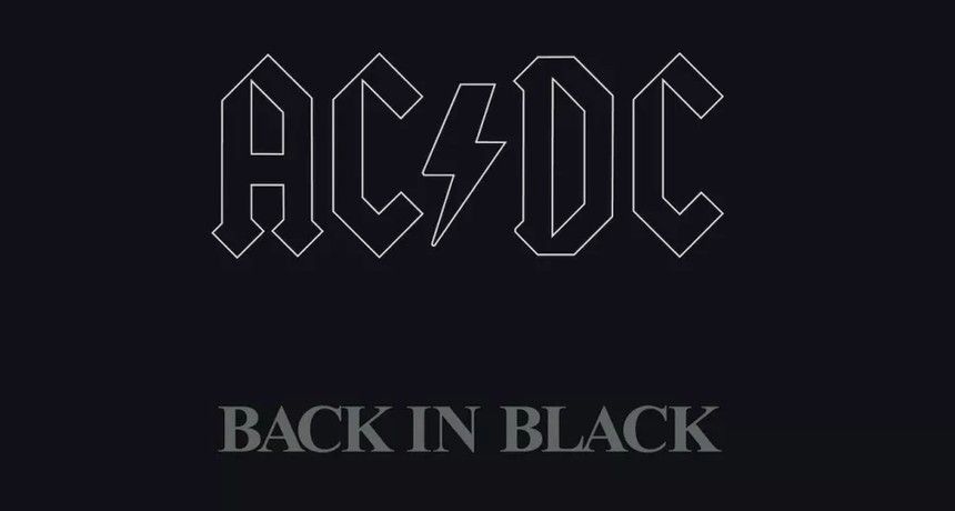 „Back in Black” - okładka płyty AC/DC