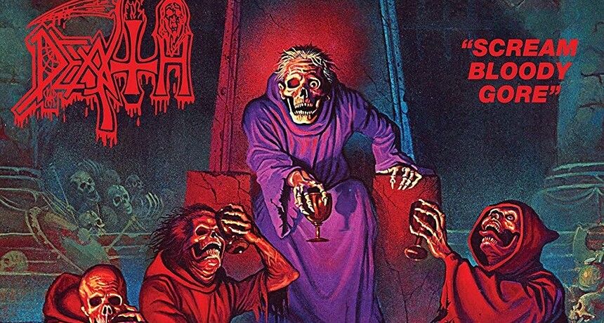 „Scream Bloody Gore” – okładka płyty Death