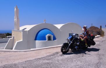 Motocyklem na Cyklady czyli wakacje w Grecji