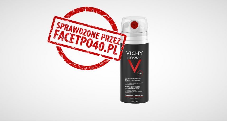 Dobry wygląd VICHY HOMME Antyperspirant 72 – test kosmetyku
