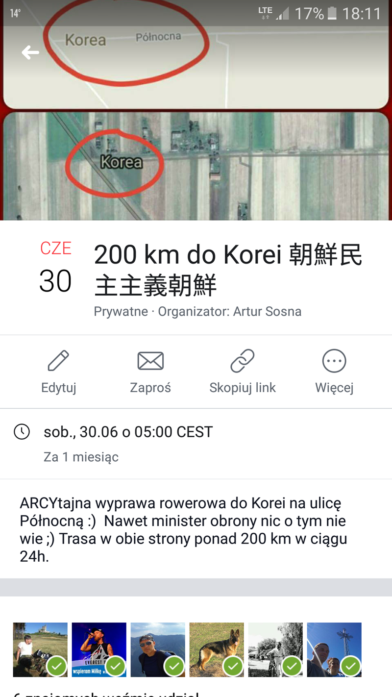 mikrowyprawa 200 km do Korei