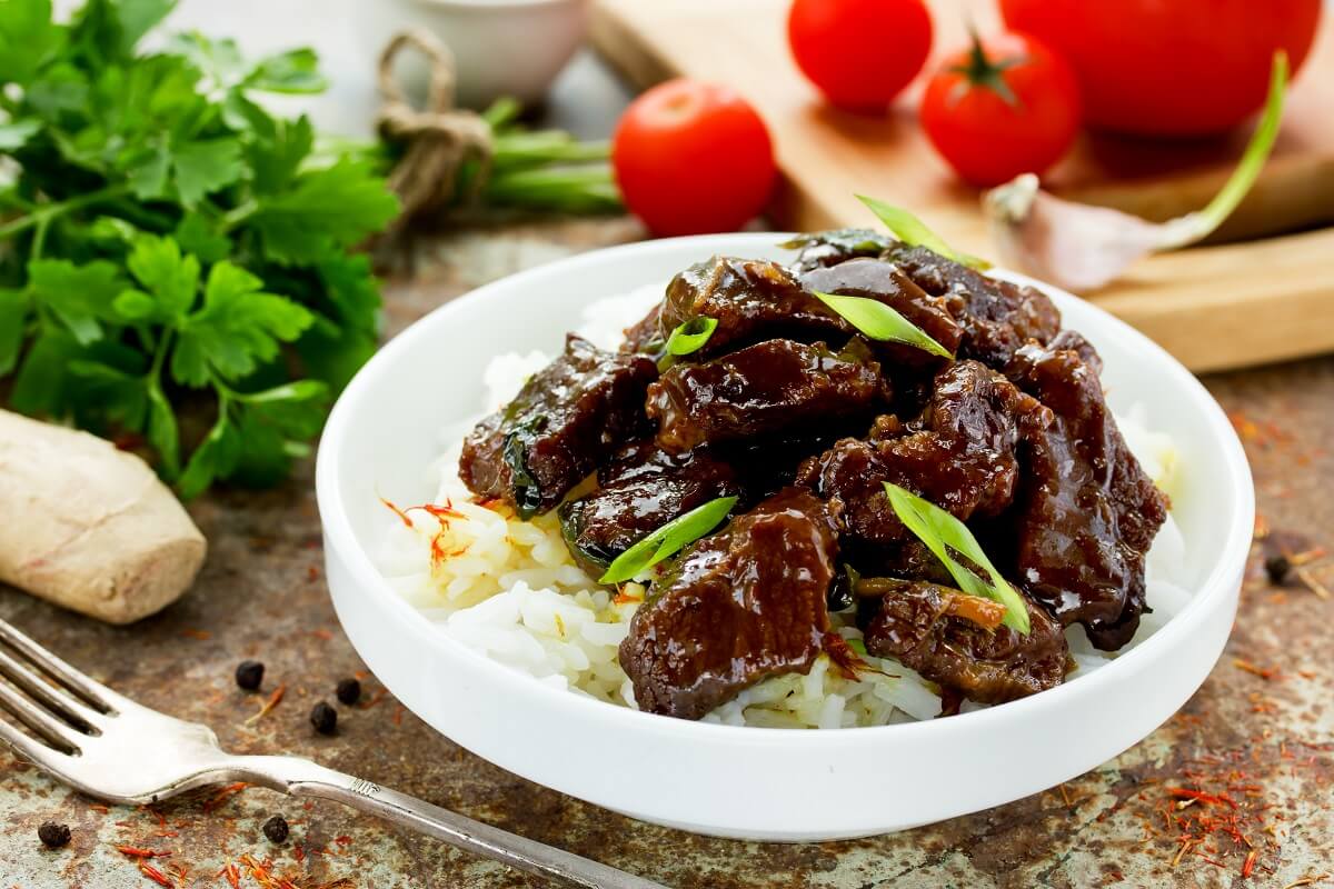 Wołowina po mongolsku szybki obiad z mięsem