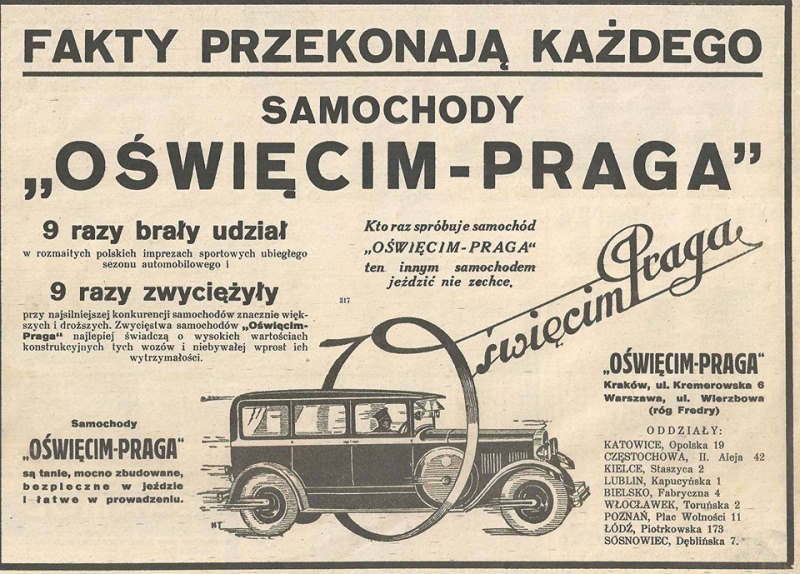 Oświęcim-Praga rajdy