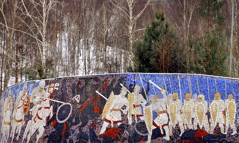 Mozaika na Górze Czcibora pod Cedynią