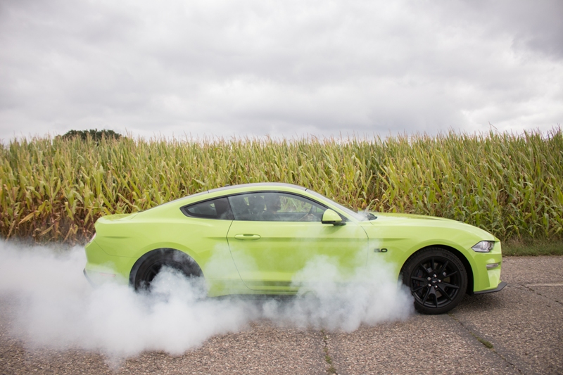 ford mustang burnout