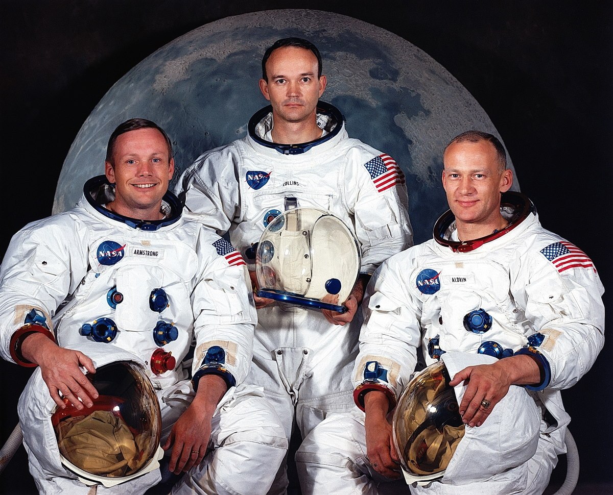 Neil Armstrong, Edwin Aldrin i Michael Collins 