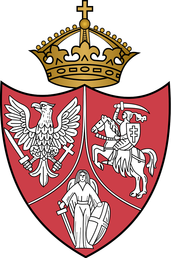 XIX-wieczny projekt herbu proponowanej Rzeczypospolitej, która nigdy nie powstała. Fot. Wikimedia