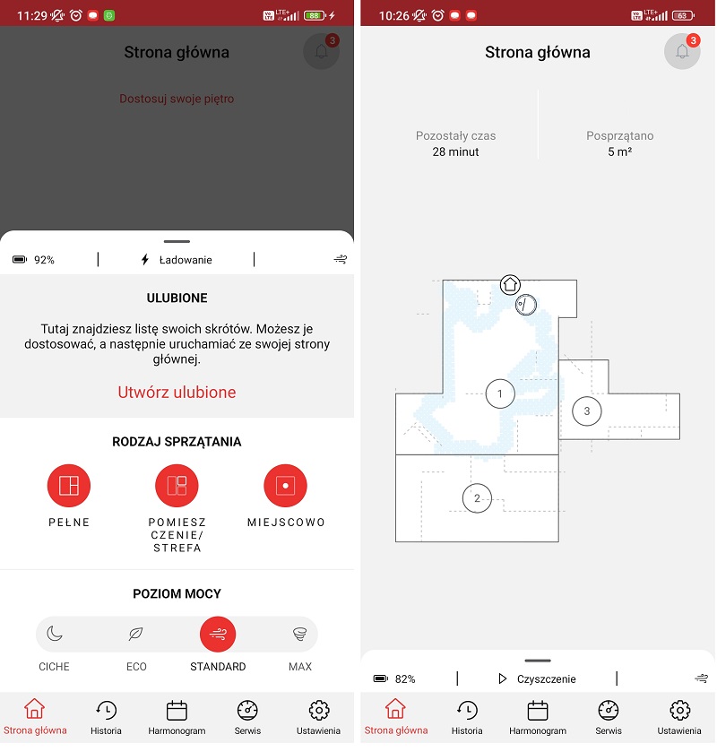 Tefal Xplorer Serie 120 AI aplikacja na smartfona