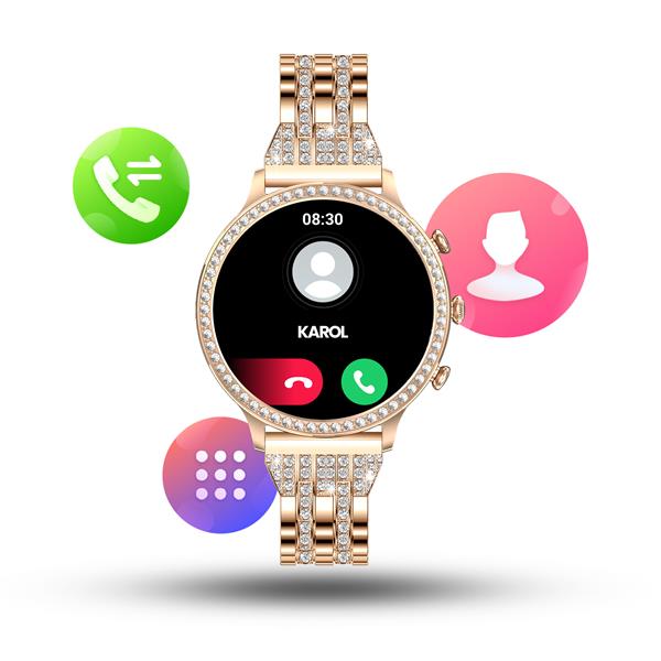 Smartwatch damski Manta Diamond Lusso funkcjonalności