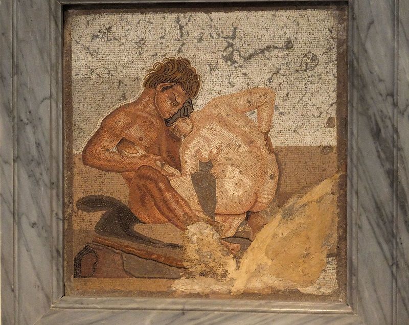 Erotyczna mozaika ze starożytnego Rzymu