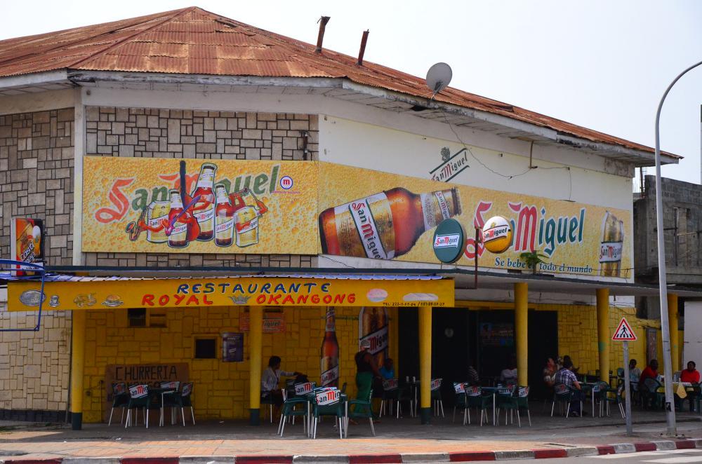 Restauracja w jednym z miast Gwinei Równikowej
