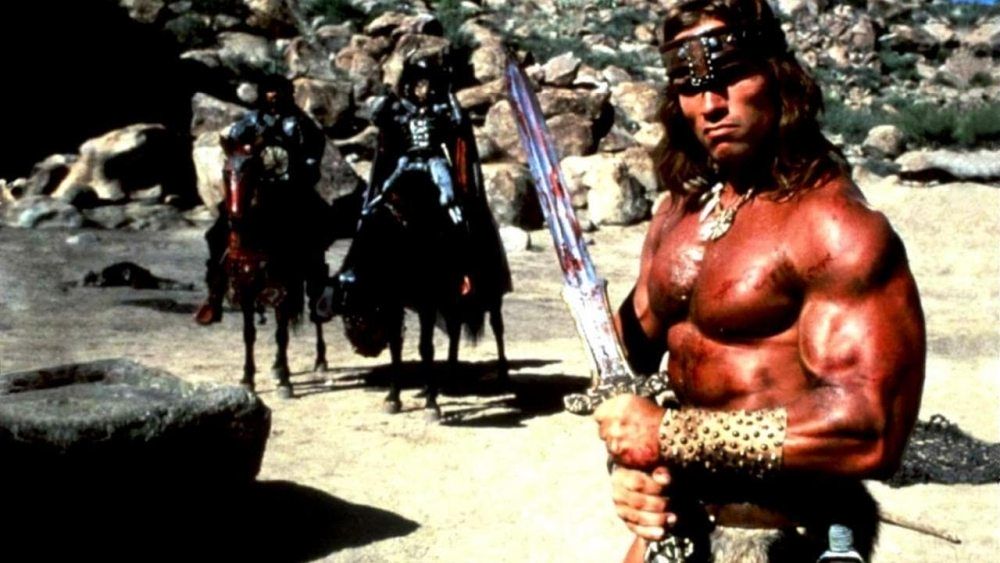 Arnold Schwarzenegger w filmie "Conan"
