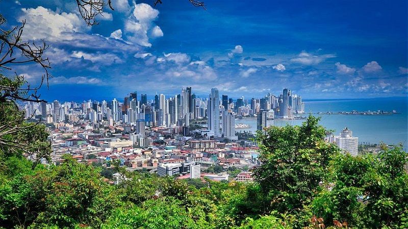 Widok na Panama City - największe miasto w Panamie