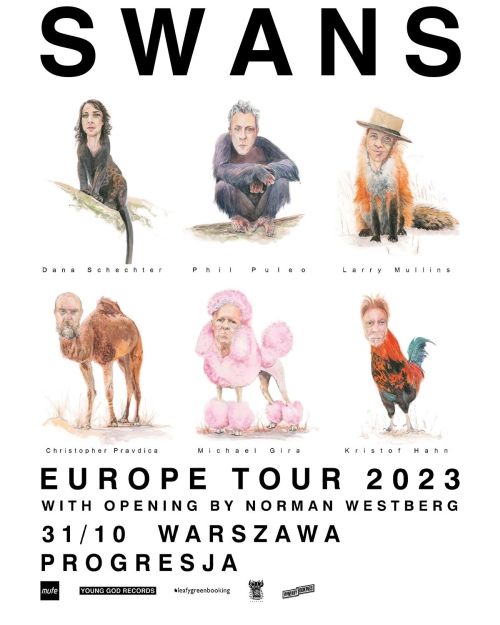 Polski koncert Swans – plakat