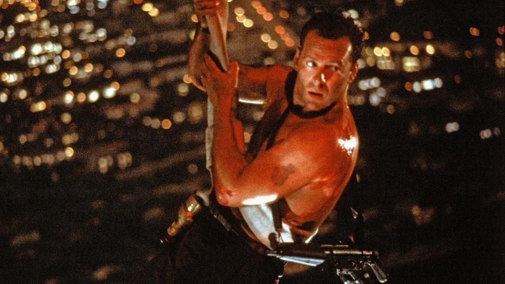 Bruce Willis jako John McClane w "Szklanej pułapce"
