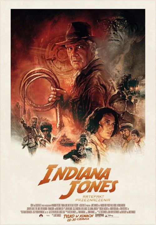 Plakat filmu „Indiana Jones i artefakt przeznaczenia”
