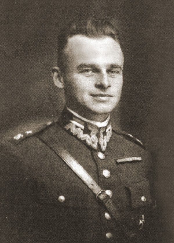 Pilecki jako podporucznik WP. Fot. Wikimedia