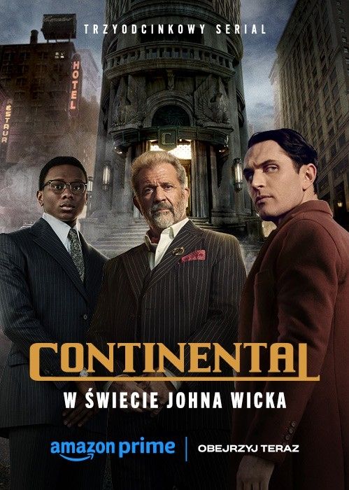 Plakat promujący serial „Continental: W świecie Johna Wicka”