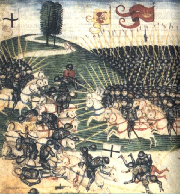 Bitwa pod Grunwaldem - grafika z epoki