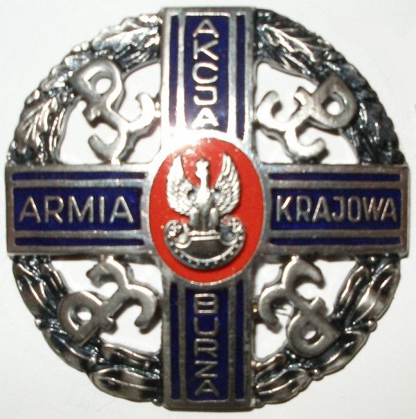 Odznaka AK przyznawana za udział w akcji „Burza”