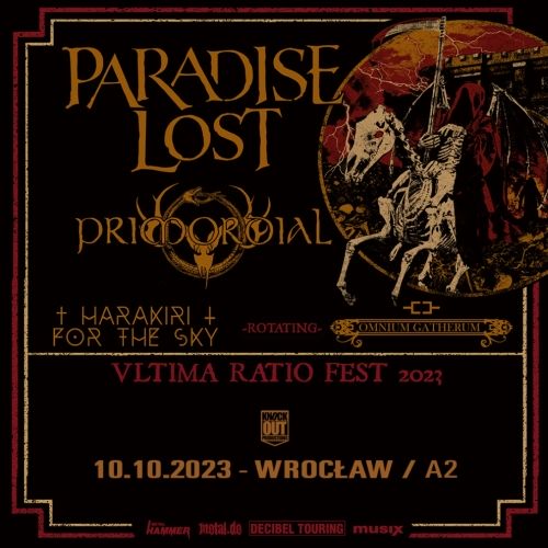 Plakat polskiego koncertu Paradise Lost 