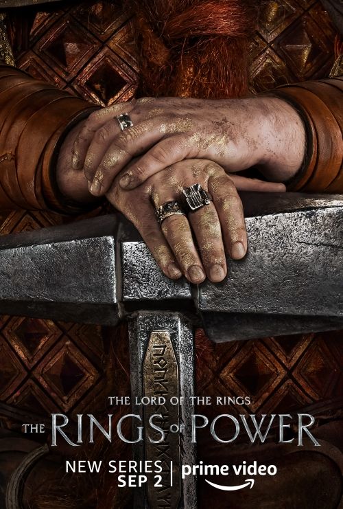 Plakat serialu „Władca pierścieni: Pierścienie władzy”